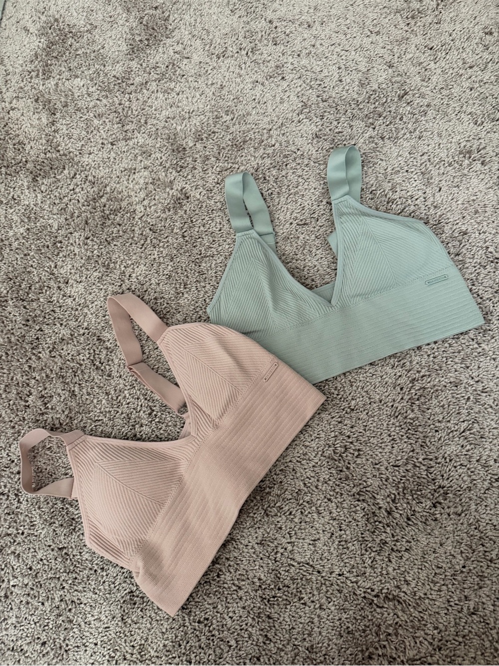 Danskin Ribbed Wireless Bralette - Blush